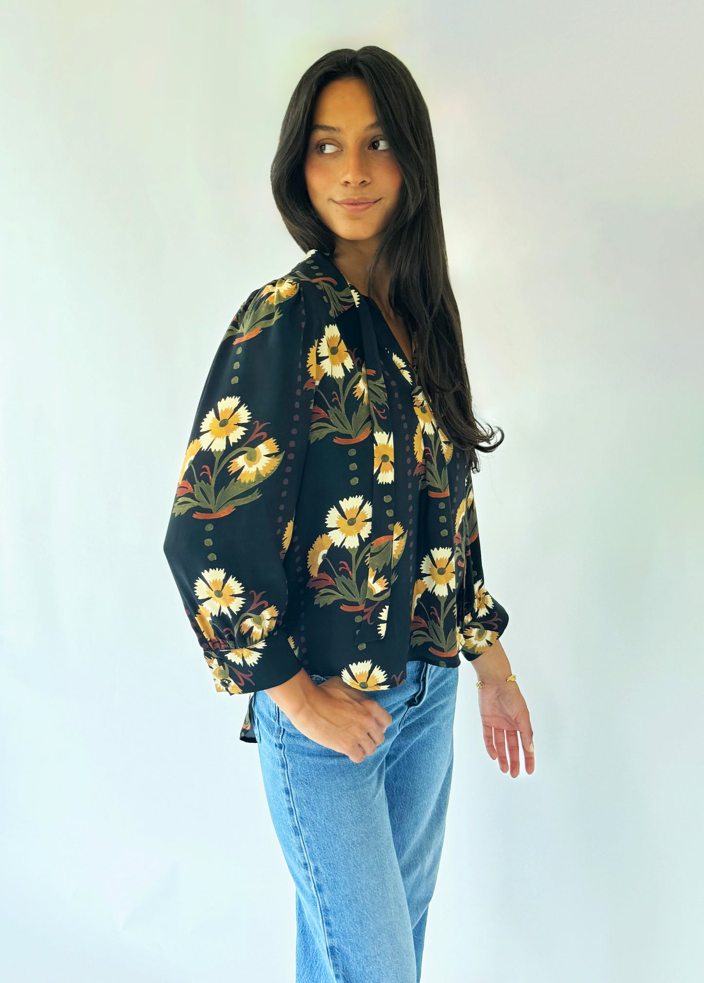 Rachel Silk Blouse - Print