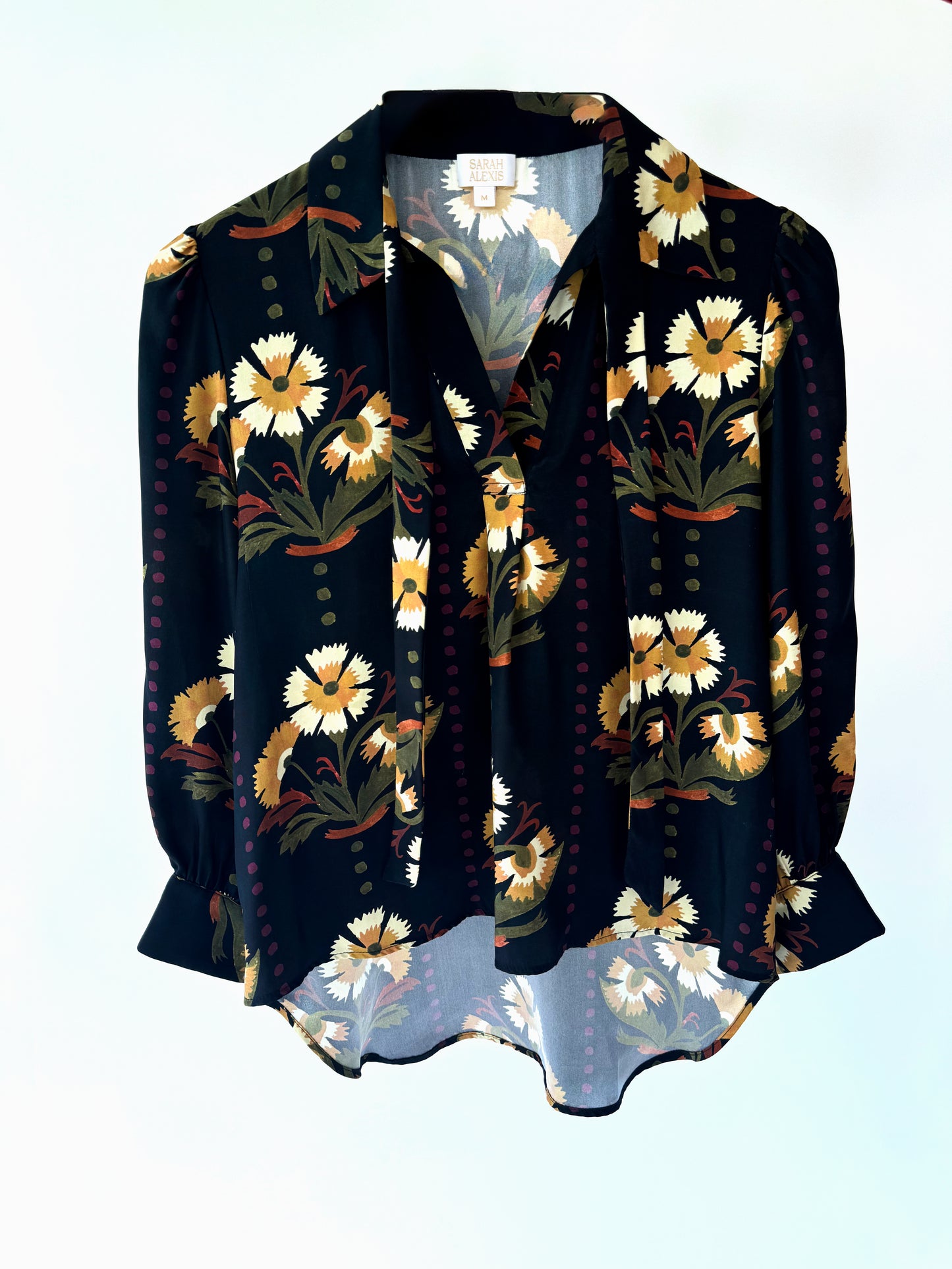 Rachel Silk Blouse - Print